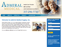 Tablet Screenshot of admiralmed.com
